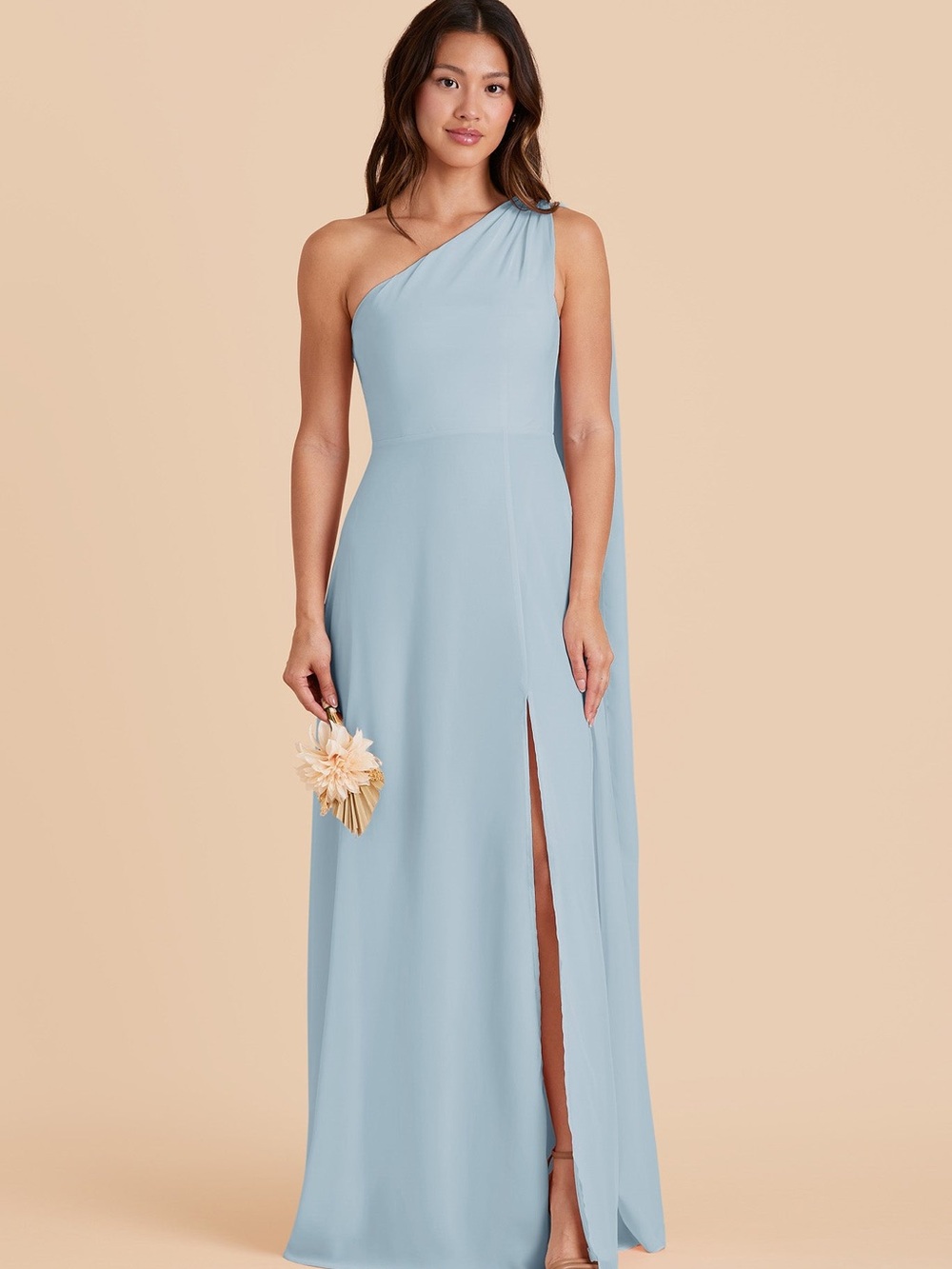 Birdie Grey Melissa Dress One-Shoulder Sky Blue